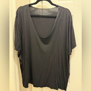 SHEIN Elegant Black Short Sleeve Top